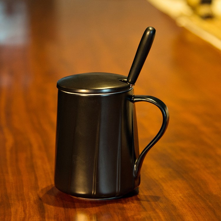 创意咖啡杯 陶瓷杯 马克杯 个性杯子 水杯 对杯带盖勺子批发定制