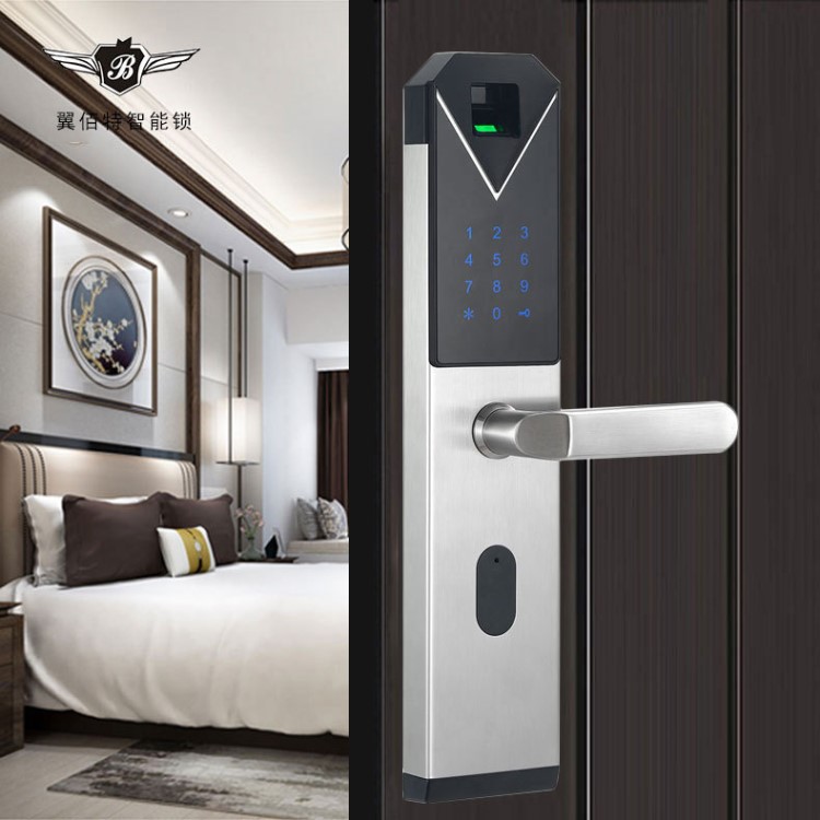 深圳工厂直销防盗门智能密码门锁指纹锁家用铁门电子锁ic卡感应锁