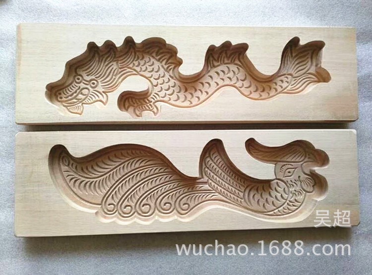 龍鳳模具 龍鳳圖案 木質(zhì)烘焙磨具定制訂做 木質(zhì)裝飾裝修用品