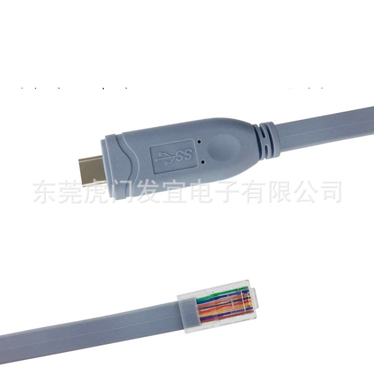 外貿(mào)爆款Type-c轉RJ45 RS232路由器交換機防火墻AP CONSOLE調(diào)試線