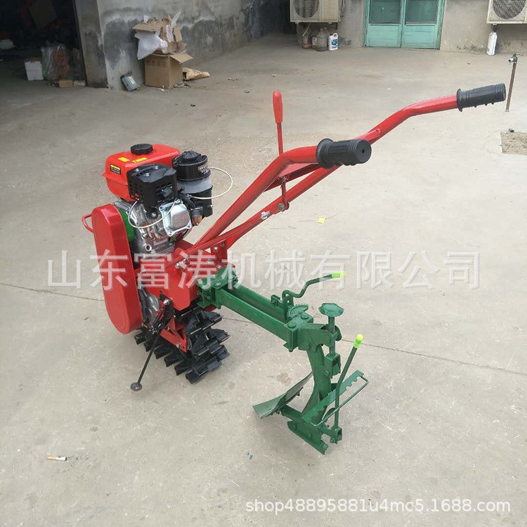汽油履帶式農用播種機茶園果園施肥開溝機小型獨輪微耕機