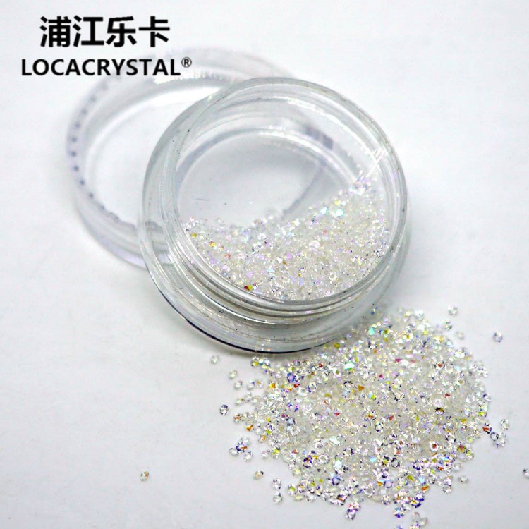 多色可選玻璃水鉆微鉆指甲美容手機DIY魚子醬顆粒糖果色彩鉆彩色