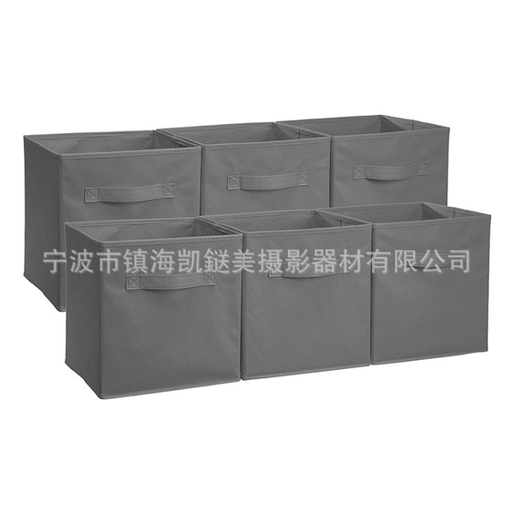 亞馬遜速賣通跨境無蓋方形可折疊布藝收納箱儲物盒雜物玩具整理