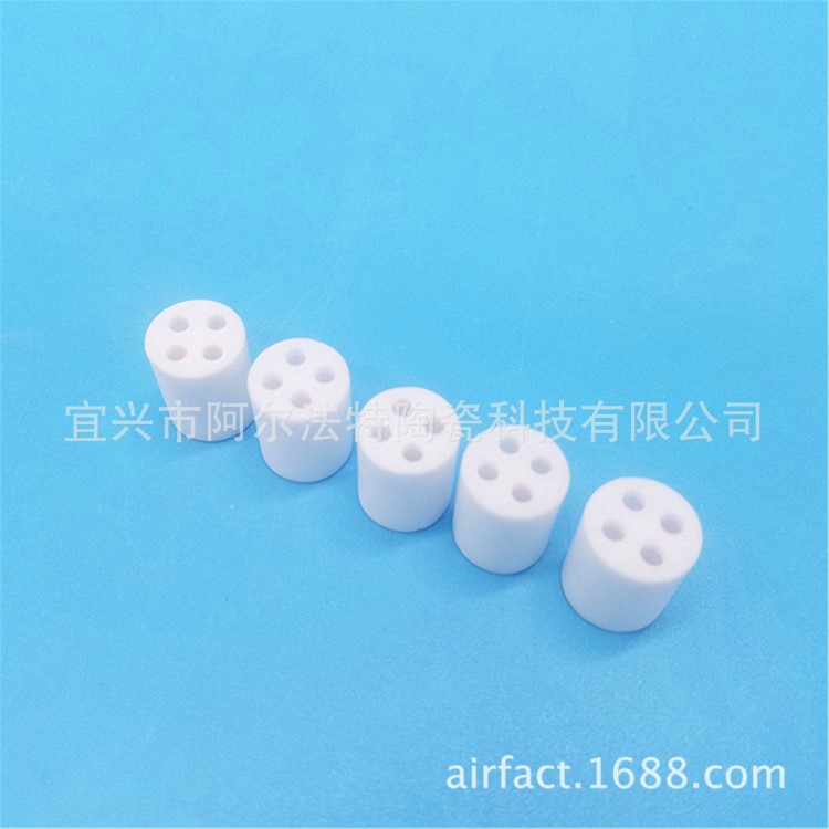 氧化鋁多孔陶瓷絕緣柱 多孔陶瓷管 四孔絕緣陶瓷 氧化鋁陶瓷管