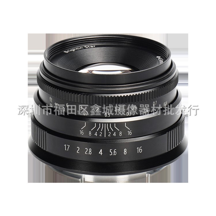 星曜35mm f1.7人像微單鏡頭 手動(dòng)定焦大光圈 適用佳能適用富士