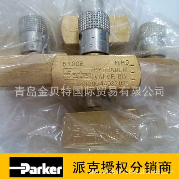 原装美国派克N 系列通用管式可调针阀PARKER液压单向节流阀N400B