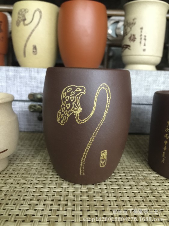 宜興紫砂 紫砂杯 一口杯 紫砂壺配套小杯 自產(chǎn)自銷