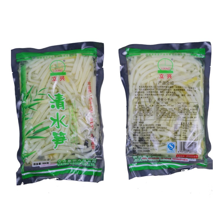 清水脆筍絲水煮新鮮冬筍涼伴小菜火鍋麻辣燙食材300g袋裝筍片餐館