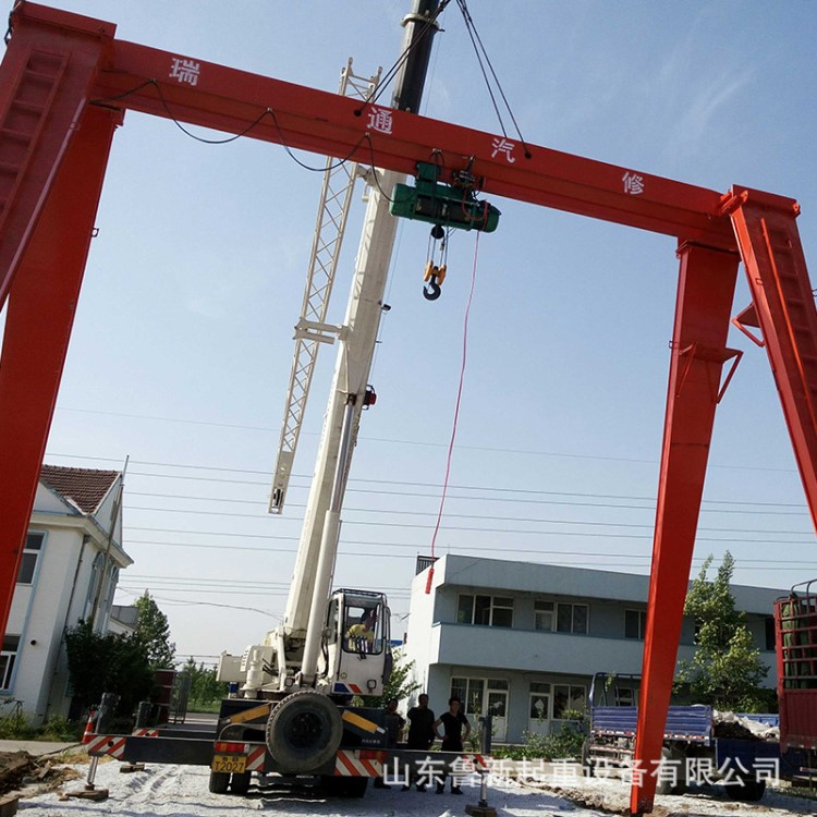 廠家生產(chǎn)單梁抓斗門式起重機(jī) 輕小型門式起重機(jī) 抓煤灰專用龍門吊