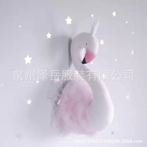 ins北歐風(fēng)白天鵝墻飾兒童公主房影樓裝飾壁飾掛飾 現(xiàn)貨