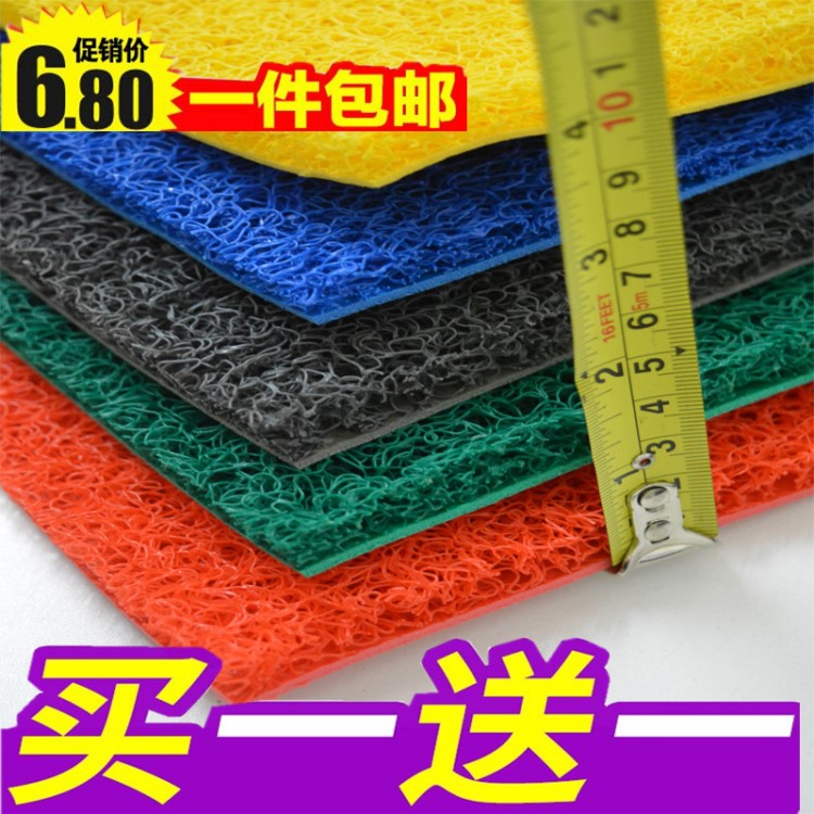 裁剪訂做3A加厚噴絲塑料拉絲迎賓紅地毯防滑地墊汽車絲圈門墊