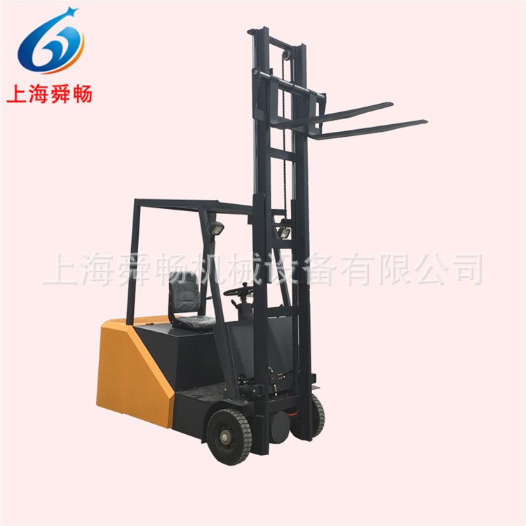 大三輪座駕式液壓堆高叉車 電動托盤堆垛車 集裝箱電動叉車