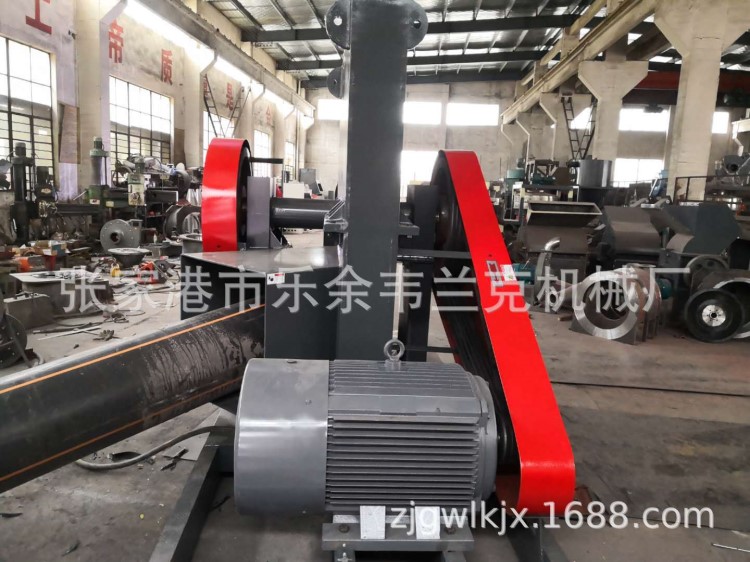 PE實壁管撕裂機 反擊式管材破碎機 塑料機械管材破碎設備