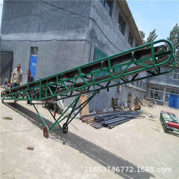 橡膠帶運輸機曲阜做江蘇工地皮帶輸送機成袋水泥裝車運輸機