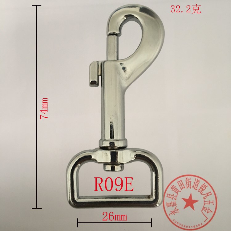 廠家生產(chǎn)銷售 鋅合金寵物鉤 狗扣  插扣 八字扣 D環(huán)圓圈