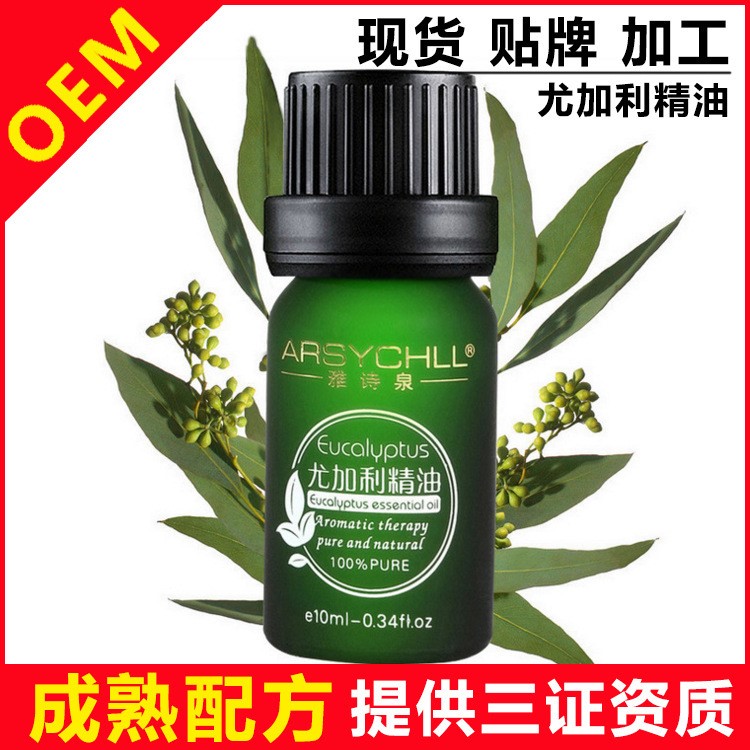 尤加利精油10ml 提神醒腦 驅蚊單方精油 可貼牌加工精油