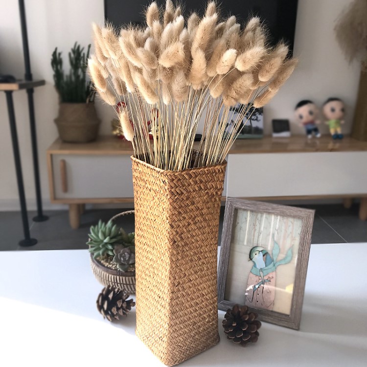 隔斷柜插干花客廳屋內(nèi)花籃擺飾插花花籃好看飄窗桌擺家用新居個性