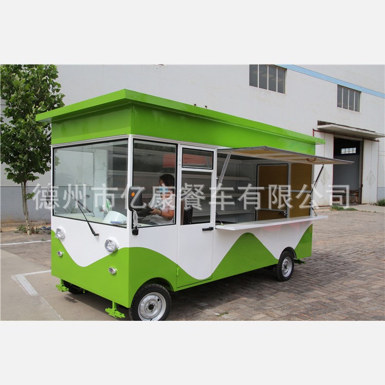 多功能快餐車(chē)四輪燒烤路邊擺攤車(chē)可移動(dòng)便利商鋪大型移動(dòng)式餐飲車(chē)