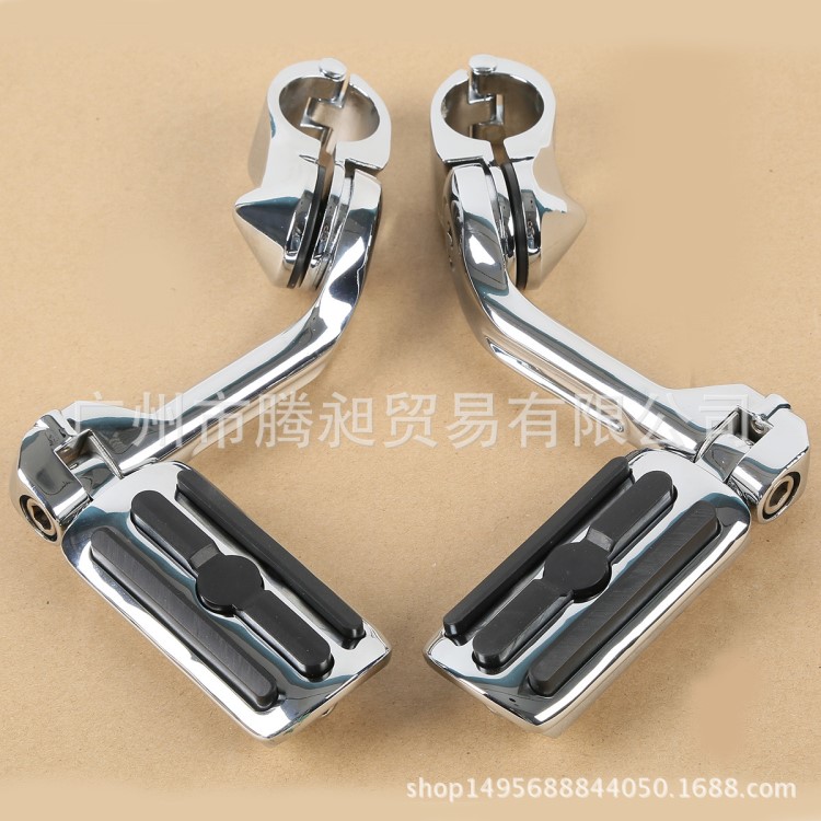 長軸哈雷 大滑翔 黛娜摩托車改裝后腳踏 腳蹬 適合1.25&quot;/3.2cm孔