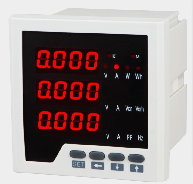 PZ194U-9XY3交流三相電壓表LCD智能數顯儀表電子電工儀表廠家直銷