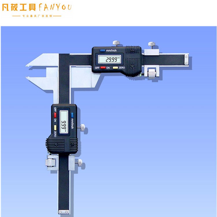 凡莜 國標工業(yè)級精密 電子數(shù)顯齒厚游標卡尺 齒厚儀 齒厚規(guī)M1-25