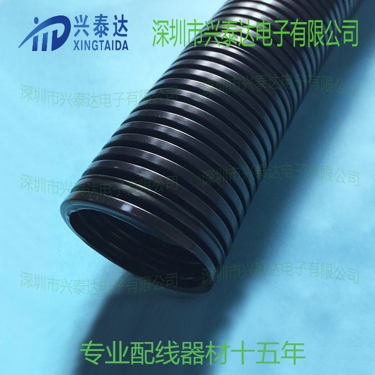 聚乙烯軟管 黑色雙壁纏繞管 塑料波紋軟管 AD-42.5尼龍軟管波浪管
