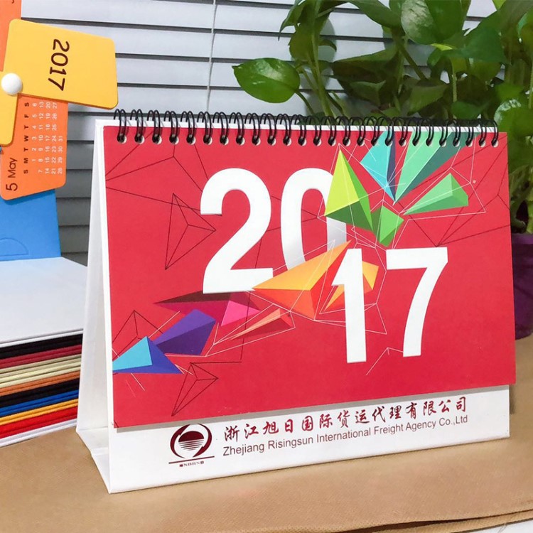 定制2020年鼠年臺歷掛歷燙印LOGO創(chuàng)意商務禮品計劃臺歷供應