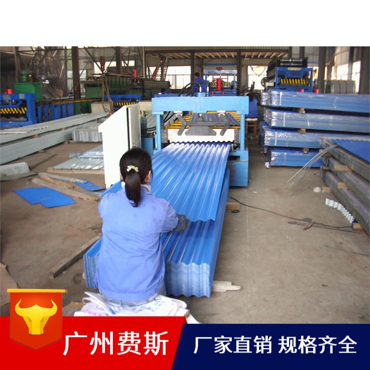 湖南益陽(yáng)鍍鋁鋅彩鋼310暗扣隱藏式波紋板波浪瓦定制批發(fā)