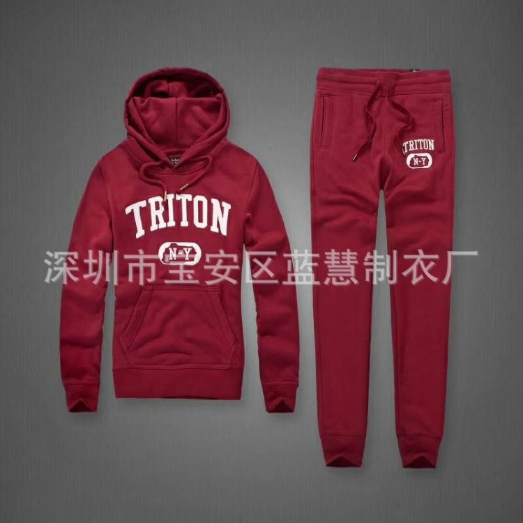 廠家定制af套頭衛(wèi)衣男士外套冬裝休閑加絨加厚連帽衛(wèi)衣帽衫