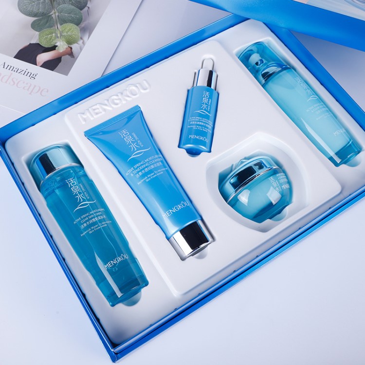 一件代发梦蔻活泉水润滑肌五件套 补水保湿冬季护肤套装