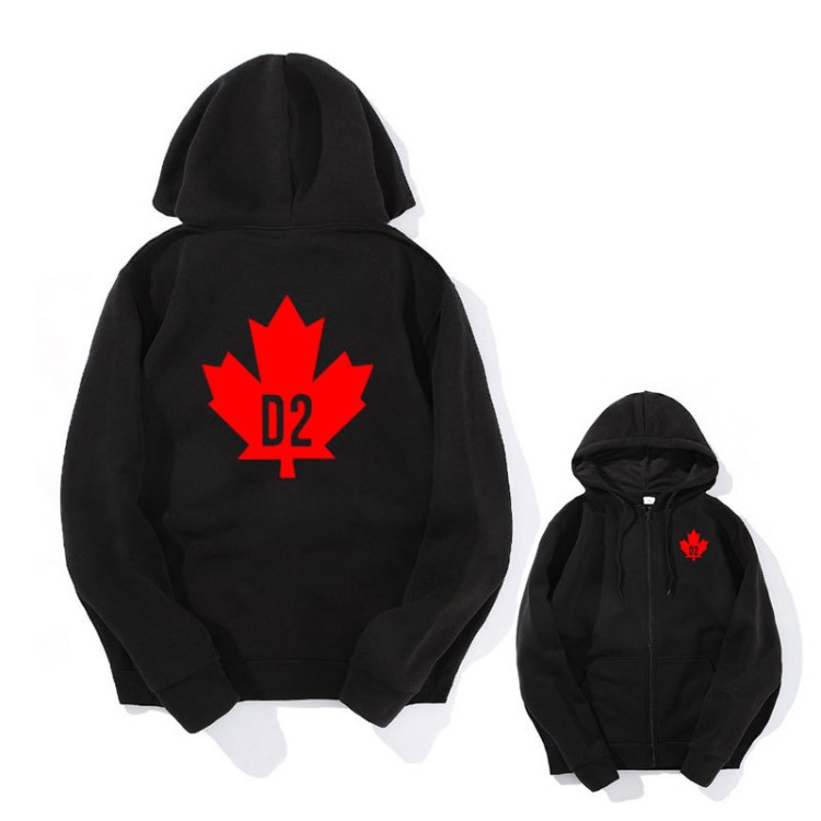 外貿爆款男士衛衣D2印花嘻哈連帽運動衫衛衣夾克外套 一件代發