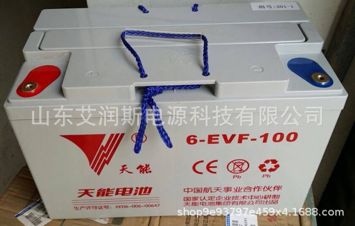 天能电动汽车动力电池/6-EVF-100/四轮电瓶/12V100AH/全新