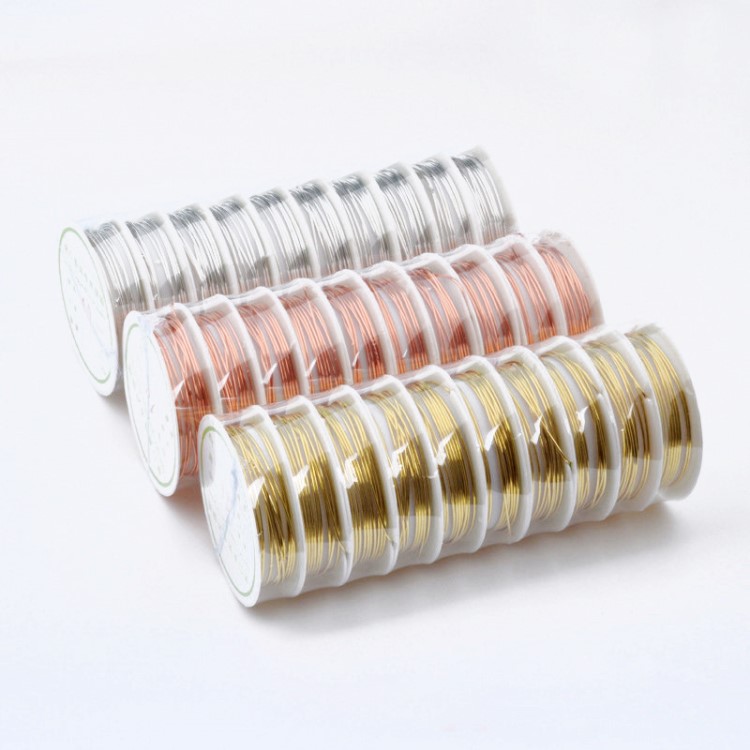 diy飾品配件 銅絲線 美甲 專用銅線 首飾線 廠家批發(fā) 0.2-1MM