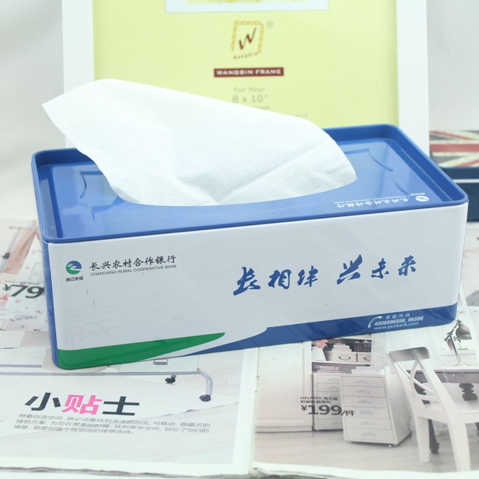 定做紙巾盒 馬口鐵盒制定 銀行單位禮品訂做 來(lái)樣加工 工廠直銷