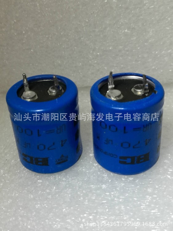 供應拆機電解電容翻新牛腳100V470UF22X30MM 電焊機常用配件電容