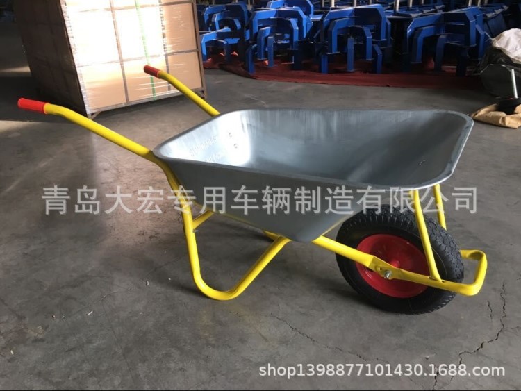 工廠直銷加納手推車 非洲工地建筑單輪翻斗車WB6404H