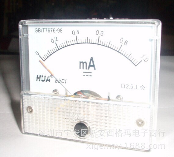 85C1直流電流表10MA20ma50MA200ma500MA毫安表1A2a10a20A安培表