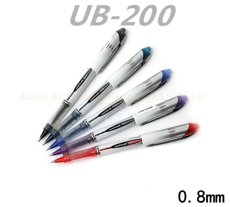 日本UNI三菱UB-200(08)走珠筆/簽字筆 UB-200水筆0.8mm