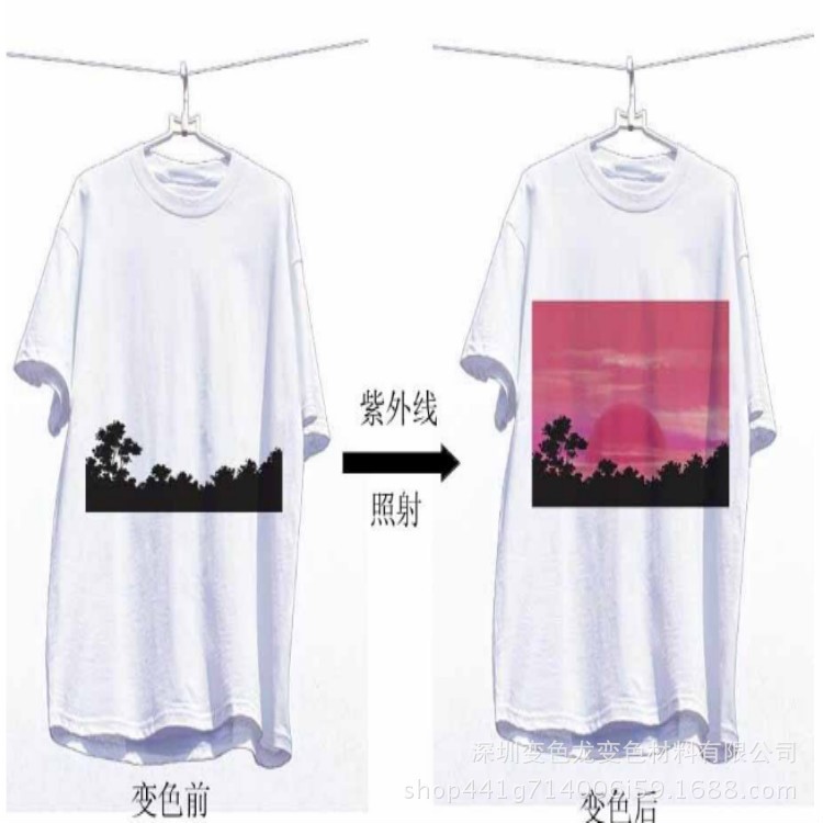 廠家批發(fā)日光照射后變色的色粉，太陽光下變色的色粉