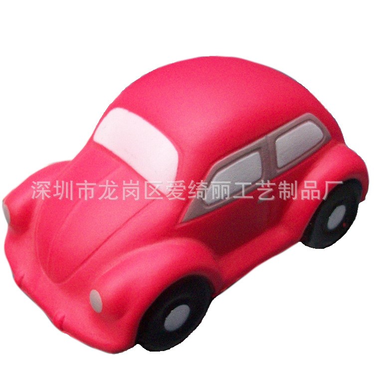 厂家加工定制PU甲壳虫小汽车小轿车 仿真赠品 可印logo