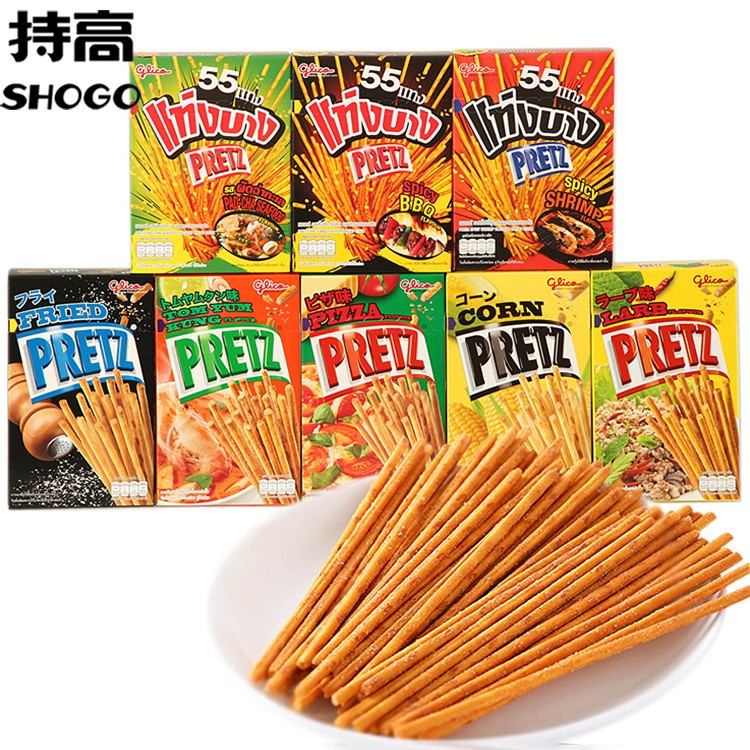 泰国 glico格力高 pretz百力滋饼干棒 多口味休闲零食品 礼包