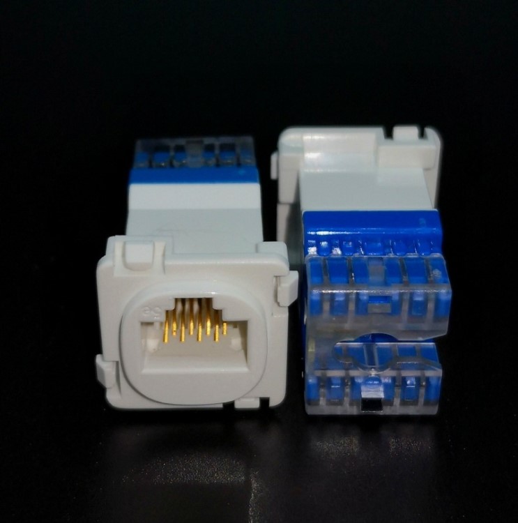 奇勝電腦模塊施耐德網絡模塊CAT6模塊CAT5E信息模塊86型
