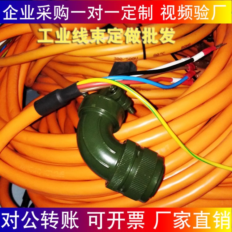 工控機編碼器線束定制 工業伺服編碼器線束 電機線束屏蔽線纜加工