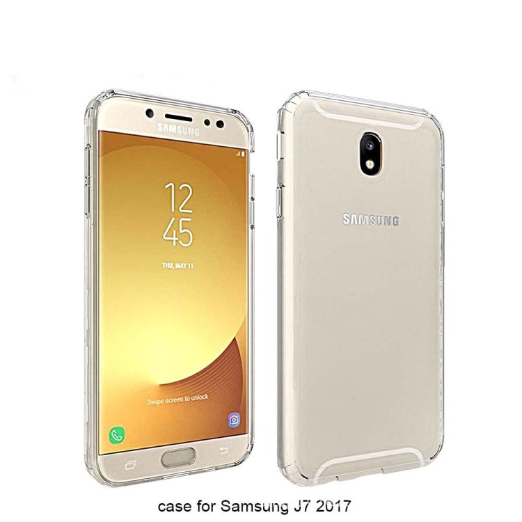 三星J7 2017,J5 2017,J3 2017歐亞版晶透亞克力TPU邊框防摔透明殼