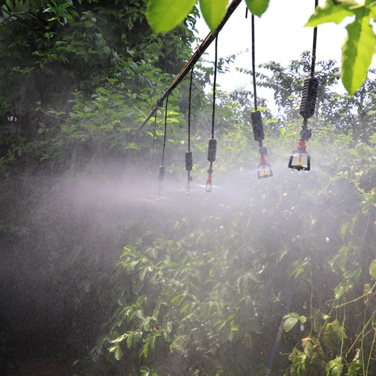 自動澆花澆水器溫室園藝加濕微噴頭大棚套裝霧化噴頭灌溉噴灌設備