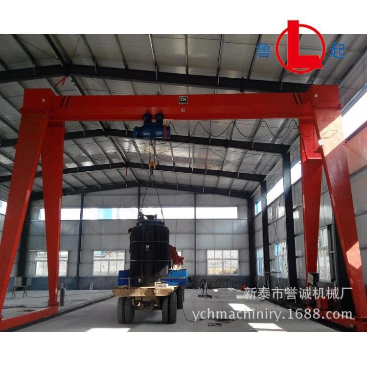 魯起重工 廠家直銷5噸葫蘆式龍門起重機龍門吊行車室外門式起重機