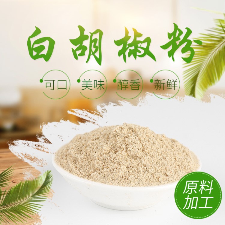 廠家供應調味品香料白胡椒粉袋裝500g白胡椒粉餐飲烹飪煲湯肉類