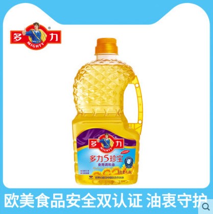 多力5珍寶食用調(diào)和油1.8L 含葵花籽玉米花生芝麻芥花5種食用油