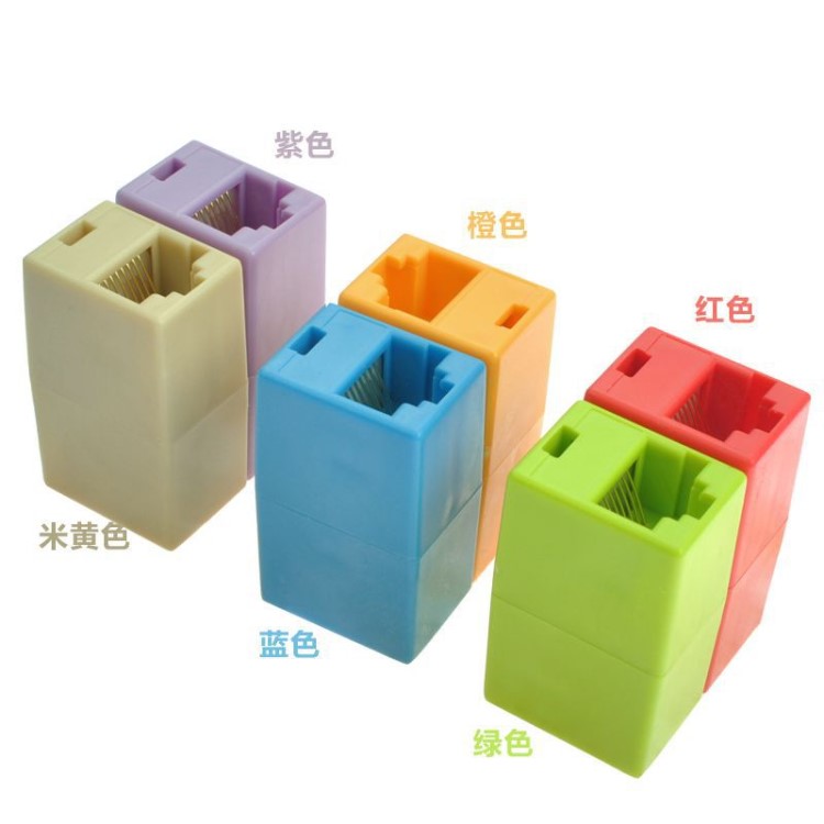 RJ45網(wǎng)線直通頭延長器網(wǎng)絡(luò)轉(zhuǎn)換頭雙通頭對接頭網(wǎng)線連接器