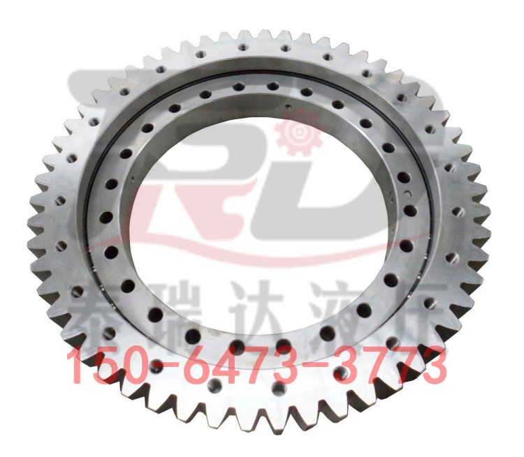 外圆直径520MM回转支撑 齿后50MM内外12个固定安装孔 回转齿圈